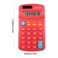 thumbnail image 3 of Pompotops Basic Standard Calculators Mini Digital Desktop Calculator With 8-Digit LCD Display, Battery Solar Power Smart Calculator Pocket Size For Home School For Kids Clearance, 3 of 3