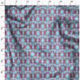 thumbnail image 3 of Soimoi Blue Rayon Fabric Butterflies Butterfly Print Fabric by the Yard 56 Inch Wide, 3 of 6