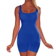 thumbnail image 2 of Clearance Sale 2025 Shapers Womens Summer Backless Sleeveless Sport Short Pant Strap Jumpsuit Rompers, 2 of 7