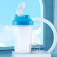 thumbnail image 2 of 600ml Shaker Bottle Sports Whey Protein Mixing Bottle With Stirring Ball Bot Cup, 2 of 3