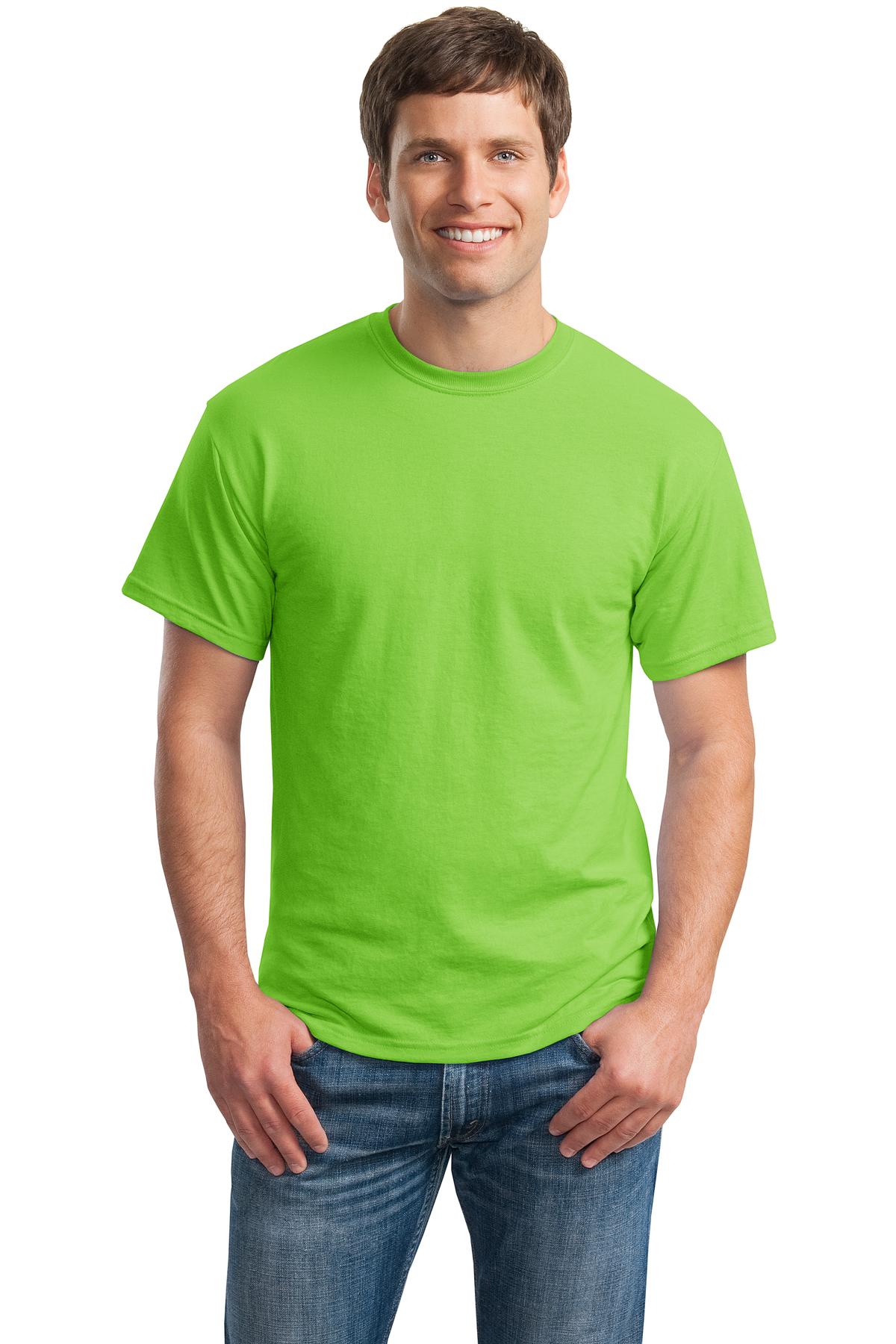 Gildan T-Shirt pour Hommes à Manches Courtes DryBlend 50 Coton/50 Polyester - 8000