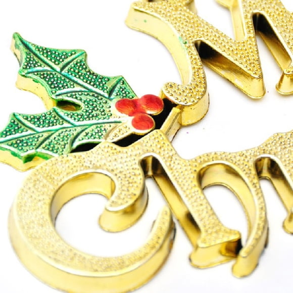 Binwennn Joyeux pour Lettre Carte d'Arbre 14 cm Ornement Brillant Décoration de Noël Suspension de Noël Guirlande Acrylique pour la Maison 99 Pieds Mini Suspension de Voiture de Noël Anneaux de Suspension en Vitrail Saint-Valentin