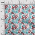 thumbnail image 2 of oneOone Velvet Red Fabric Sea Shells Ocean Sewing Craft Projects Fabric Prints By Yard 58 Inch Wide, 2 of 4