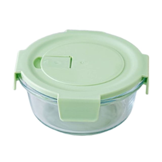 Ohufall Glass Bento Box Can Be Microwave Oven Students Heated Lunch Box Office Fresh-keeping Box Food Storage Containers Meal Prep Containers Food Containers With Lids