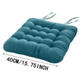 thumbnail image 2 of Solid Color Soft Chair Cushion 40x40cm for Dining Chairs and Seats Polyester Fiber Filled Cushion Pad with Solid Wood Frame Comfortable Home Seat Support, 2 of 7