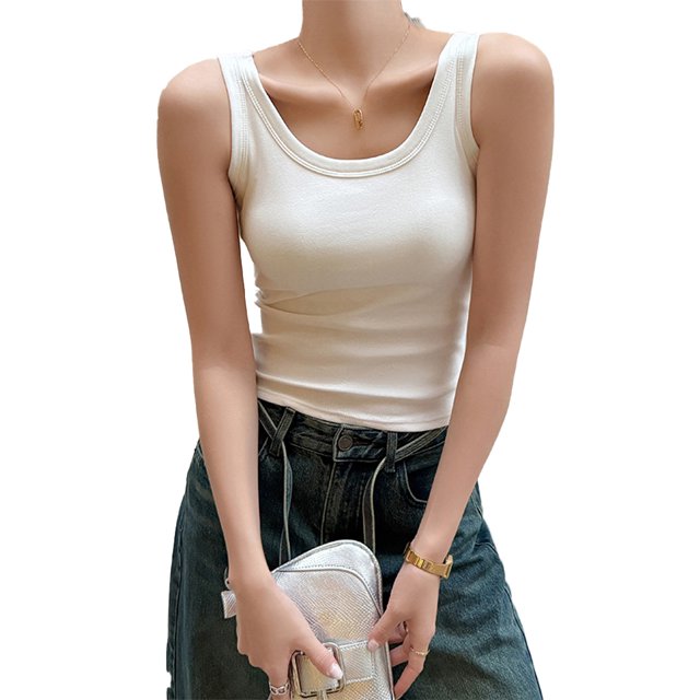 KYAIGUO Womens Spring Summer Spaghetti Strap Camisole Halter Tops Sleeveless Tank Tees Shirts S-3XL