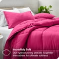thumbnail image 2 of Bare Home Goose Down Alternative Comforter Set - 2 Piece Set - Twin/Twin XL, Pink, 2 of 7