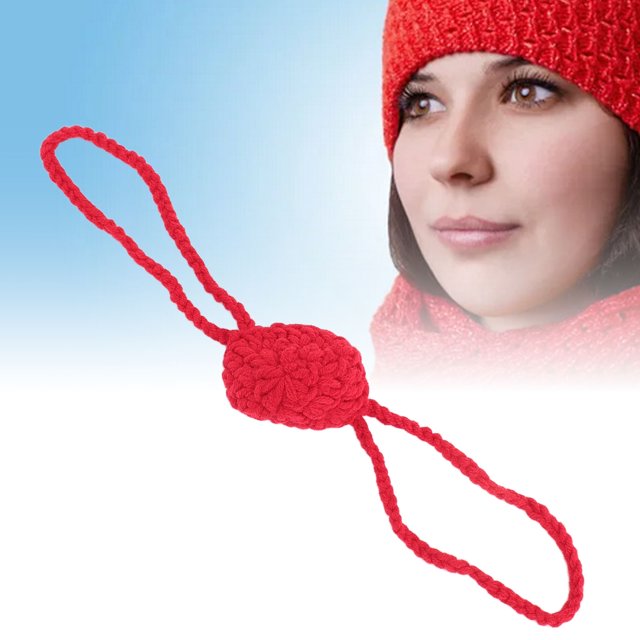 Hand Knitted Nose Warmer Cotton Nose Cover with Rope Design Unisex Multifunctional Nose Protector for Skiing, Snowboarding, Running, for Winter Outdoors Activities