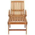 thumbnail image 3 of vidaXL Sun Lounger with Table and Cushion Solid Teak Wood, 3 of 5