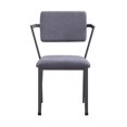 thumbnail image 3 of ACME Cargo Chair in Gray Fabric & Gunmetal, 3 of 4