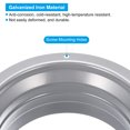 thumbnail image 3 of Unique Bargains 3 Inch Duct Connector Flange Straight Pipe Flange Round Ventilation Duct, 4 Pcs, 3 of 5