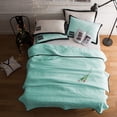 thumbnail image 4 of Birdeem Solid Color Washed Cotton Quilt, Reactive Print Anti-Fade, Compact Size for Sofa Bed & Travel, 4 of 8