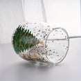thumbnail image 3 of Festive Glass Coffee Mug Christmas Tree Design 380ml Holiday Milk Cup Unique Seasonal Beverage Container, 3 of 6