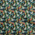 thumbnail image 1 of oneOone Velvet Black Fabric Tropical Craft Projects Decor Fabric Printed By The Yard 58 Inch Wide, 1 of 5