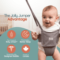 thumbnail image 3 of Jolly Jumper Élite – Exerciseur pour bébé original avec super support, selle Safari grise | Utilisation intérieure et extérieure | Cadre extra haut et action à ressort de qualité supérieure, 3 of 8