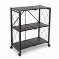 thumbnail image 1 of TygerClaw 3-Layer Folding Mobile Steel Shelving Unit, 1 of 3