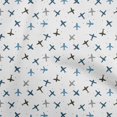 thumbnail image 1 of oneOone Velvet Medium Blue Fabric Travel Sewing Material Print Fabric By The Yard 58 Inch Wide, 1 of 1