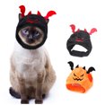 thumbnail image 4 of yingyy Adjustable Devil Cap For Pets For Halloween Parties Easy To Wear And Wash Polyester Cat Halloween Devil Costume Black 1Set, 4 of 6