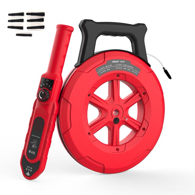 Pipe Blockage 30m Underground Sewer Locator with 7 Probes Waterproof Wall Pipes For PVC & Metal Scanner