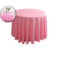 thumbnail image 1 of Round Tablecloth 70 Inch - Cotton Polyester, Wrinkle/Fade Resistant, Reusable - Jacquard Table Cloth - 1PC Circle Table Cover for Dining, Wedding & Birthday Party, 1 of 6