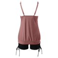 thumbnail image 4 of Womens Swimsuits Solid Color Stylish Ruffle Tankini Tops with Boyshorts Coffee Women's Swimwear L, 4 of 6