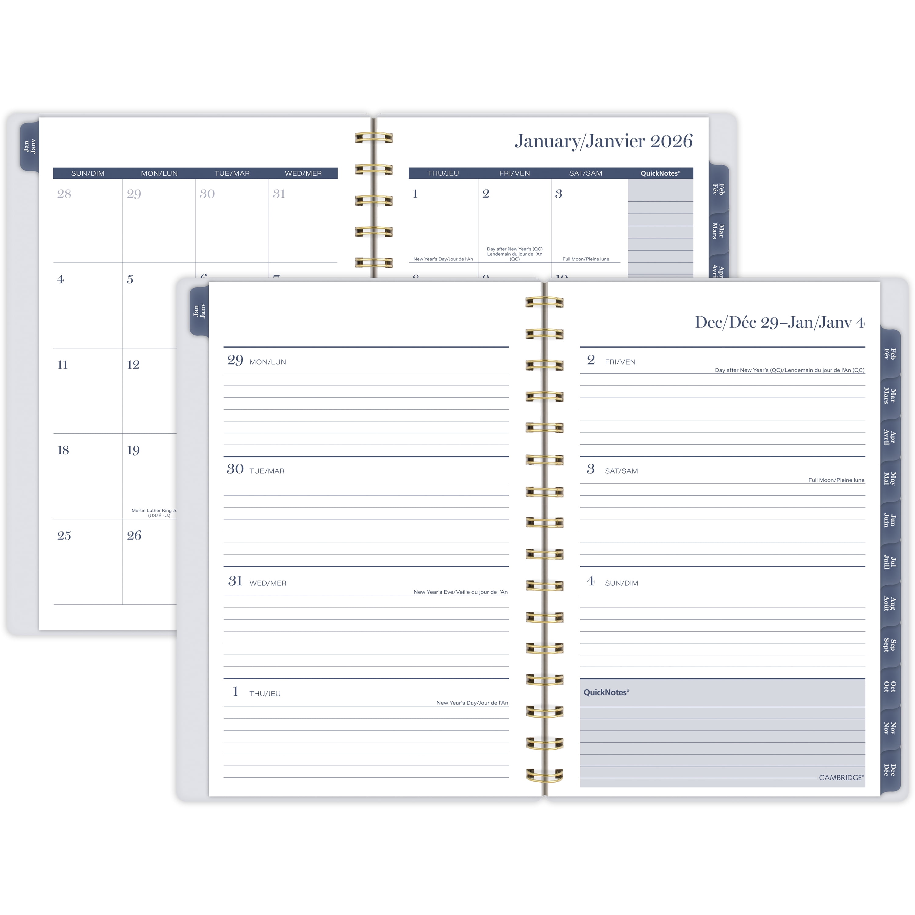 2026 Cambridge® Chinoiserie Magnolia Large Weekly Planner
