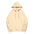 thumbnail image 5 of IMENGL Oversized Winter cotton hooded pullover sweatshirt, Yellow 4XL, Size M-5XL, 5 of 5