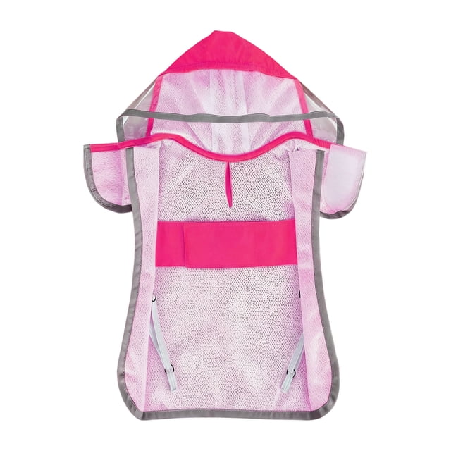 Imperméable pour Chien avec Capuchon Transparent et Caractéristiques Réfléchissantes pour l'Extérieur