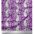 thumbnail image 1 of Soimoi Rayon Fabric Floral & Paisley Block Print Sewing Fabric Yard 56 Inch Wide, 1 of 3