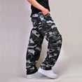 thumbnail image 1 of Pantalon Homme Multi-Poches Délavé Extérieur Décontracté en Solde, 1 of 6
