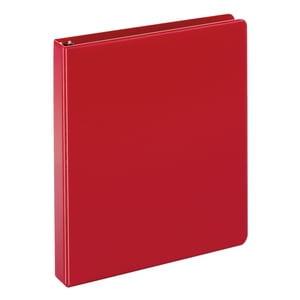 Binder rond en polypropylène, 1 dans, Rouge