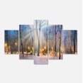 thumbnail image 2 of Winter at Mariinsky Gardens - Landscape Photography Canvas Print, 2 of 3