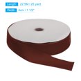 thumbnail image 2 of Unique Bargains Velvet Ribbon 1 1/2 Inch x 25 Yard Single Face Spool Silky DIY Crafts Gift Wrapping Bow Decoration Brown, 2 of 5
