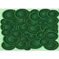 thumbnail image 1 of Ahgly Company Machine Washable Indoor Rectangle Transitional Deep Emerald Green Area Rugs, 2' x 4', 1 of 7