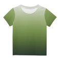 thumbnail image 1 of Plebaso T-Shirt à Manches Courtes pour Bébés Garçons Filles, Couleur Dégradée, Col Rond, Haut, Vêtements d'Été pour Bébé, 1 of 3