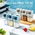 thumbnail image 3 of Vacemry 3Pcs Metering Seasoning Shaker, Press Type Quantitative Spice Dispenser, 0.5g Per Press Kitchen Gadget for Seasonings, Countertop Pantry Dining Table Home Decor, 3 of 9