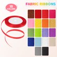 thumbnail image 2 of Shisuyan Ribbons of Textile for Wrapping Red 18 Rolls 22m X 0.2in X 0.04in, 2 of 8