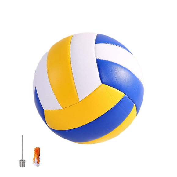 Size 5 Volleyball for Training & Competition | Soft PVC Volleyball for Middle School Students & Youth | Indoor Outdoor Beach Gym Practice | Official Standard Size with Pump & Accessories