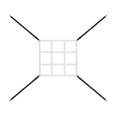 thumbnail image 2 of LJNYFDC Durable Baseball Mesh Baseball Strike Zone Target Net with Hooks Portable Softball Baseball Pitching Accuracy Training Mesh Adjustable Hitting Batting, 2 of 7