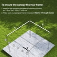 thumbnail image 4 of Outsunny 8.2' x 8.4' Pergola Canopy Top Only, Fit 10' x 10' Frame, Coffee, 4 of 10