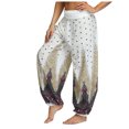 thumbnail image 2 of Pantalons pour Femmes 2024 Pantalons Amples pour Hommes et Femmes Combinaison Rétro Imprimée Pantalons de Yoga Pantalons pour Femmes Taille Haute en Liquidation, 2 of 4