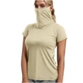 thumbnail image 3 of BiZtdJrK Chandails de Bain de Protection Solaire pour Femmes Été Plage Maillot Dermoprotecteur Chandail Séchage Rapide Manches Courtes Plein Air Randonnée Hauts Beige G Cadeaux pour Papa, 3 of 8