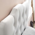 thumbnail image 2 of Modway Annabel Twin Diamond Tufted Performance Velvet Headboard in White, 2 of 8