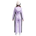 thumbnail image 2 of TiaoBug Kids Girls One Pieces Snowsuits Skiing Snowboarding Ski Suits Jumpsuits Winter Snowsuit with Belt Purple 6, 2 of 7