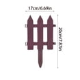 thumbnail image 3 of Plastic Garden Fence Border for Flower Beds and Lawns 1-Pack, 3 of 8
