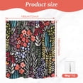 thumbnail image 2 of Dznils Rideau de Douche en Tissu Boho Coloré à Motif Floral, Motif Aquarelle avec Crochets, 72 Pouces x 72 Pouces, Noir, 2 of 11