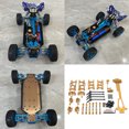 thumbnail image 2 of Front Rear Swing Arm RC Truck Steering Cup Link Rod Bearing Drive ShaftUpgrade Modified Kit Replacement for WLtoys 144010 144001 Gold, 2 of 6