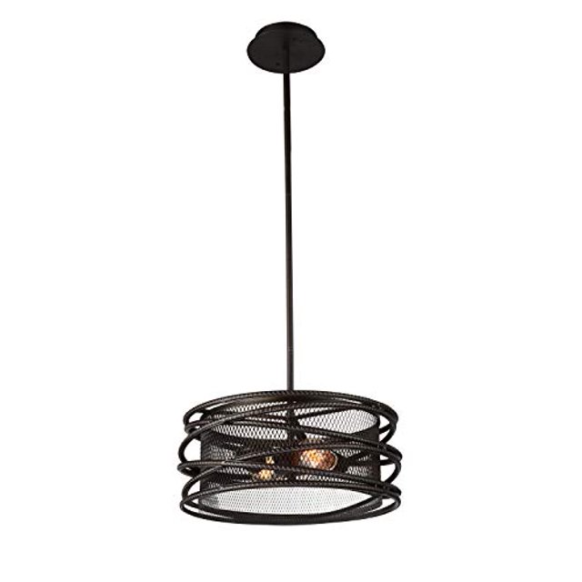 CWI Lighting 9700P15-2-197 Lustre 2 Lumières avec Finition Brune