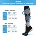 thumbnail image 4 of 5 Pairs Compression Socks for Men & Women 20-30 mmHg Circulation Support Recovery Socks for Nurses, Medical, Running, Cycling, Athletic (L/XL), 4 of 6