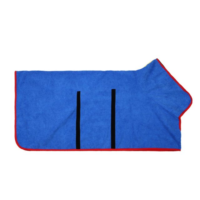Dog Drying Coat Super Absorbent Dog Bathrobe Towel for Cold Weather Beach Pool Microfibre Fast Drying Pet Dog Bath Robe for Dogs(S Green)